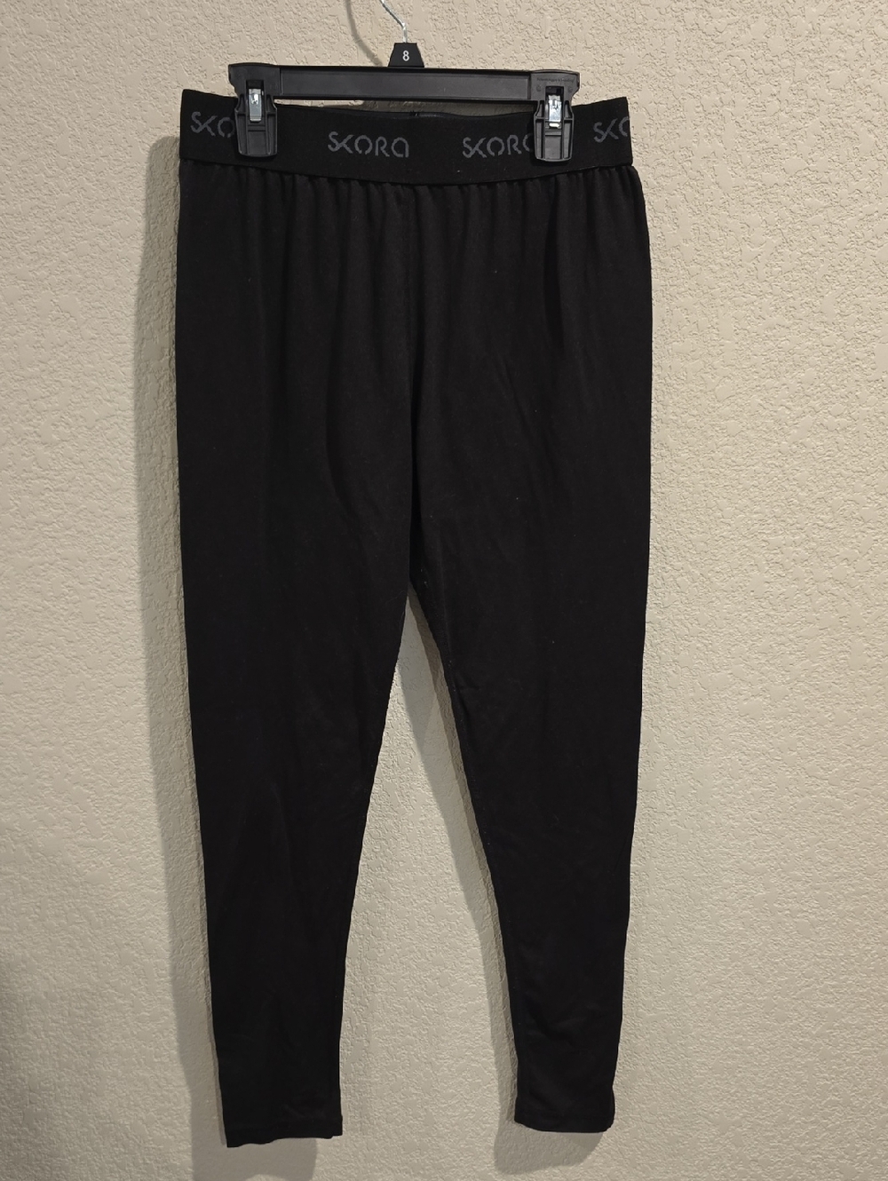 SKORA "Run Real" Black High-Waisted Athletic Leggings - Size S